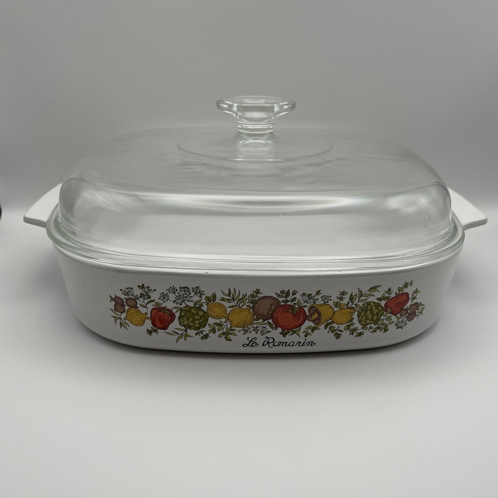 Vintage Corning Ware A10B Spice of‎ Life Le Romarin Casserole Dish